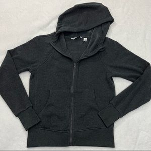 Earth Yoga Organic Cotton Fleece Lined Full Front Zip Hoodie Sweater Sweatshirt